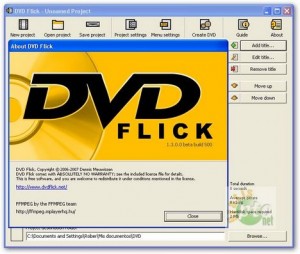 dvd flick user interface